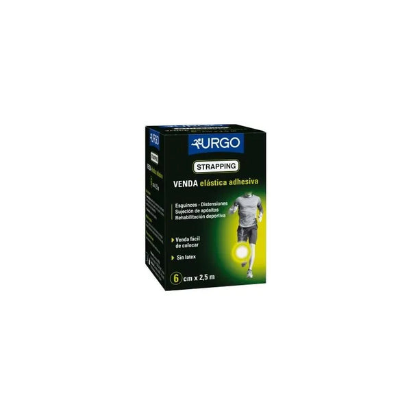 Urgo Strapping Bande Élastique Adhésive 6cm X 2,5m 1 Unité - Batty Beauty