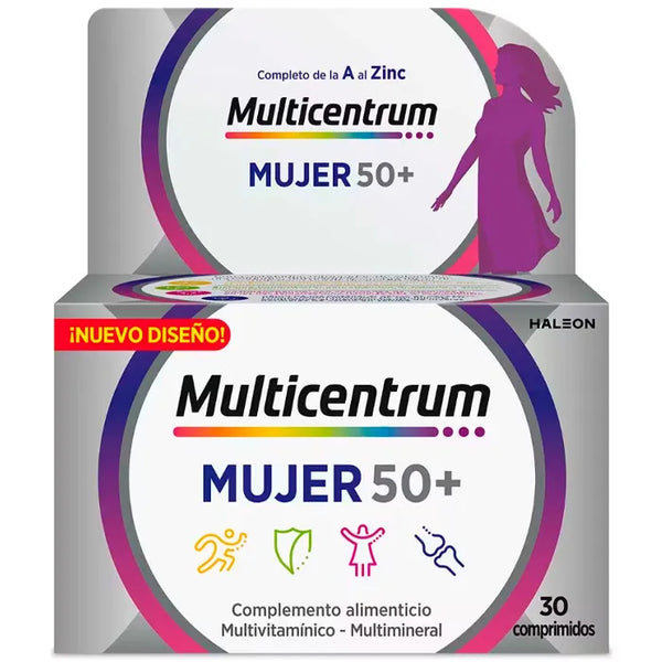 Multicentrum Femme 50+ 30 Comprimés - MULTICENTRUM