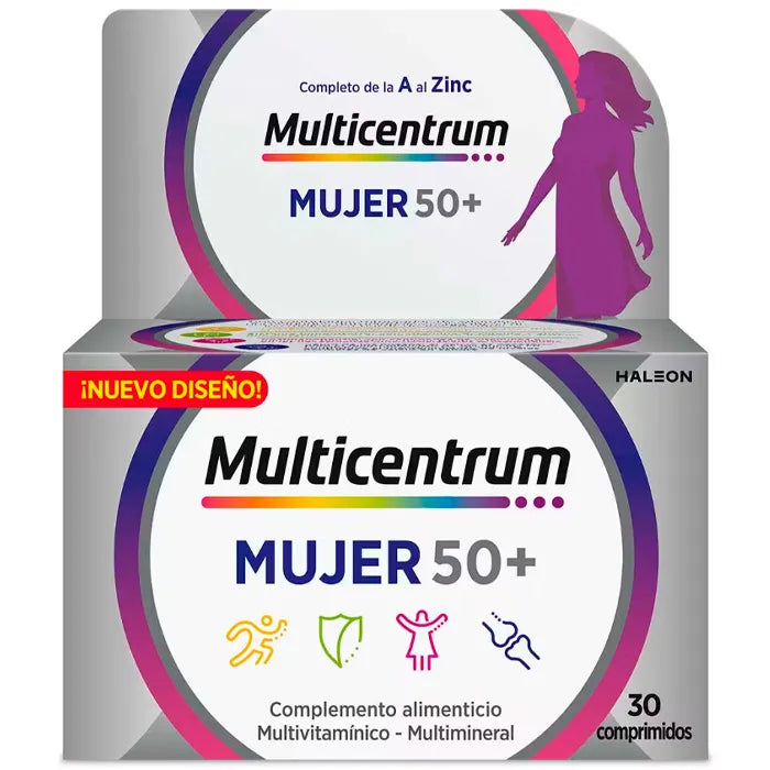 Multicentrum Femme 50+ 30 Comprimés