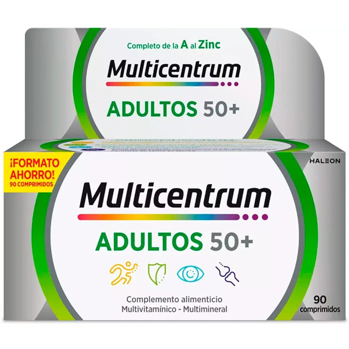 Multicentrum Adultes 50+90 Comprimés