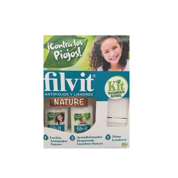 Filvit Nature Anti Poux Lotion Coffret 2 Produits 125ml - Batty Beauty
