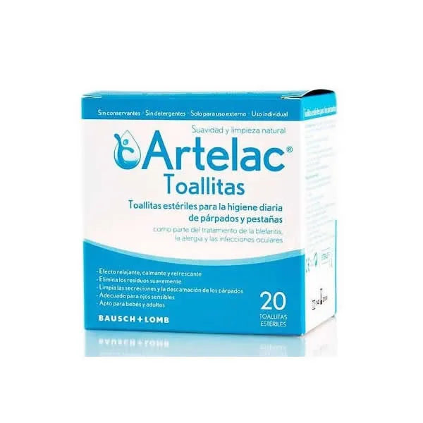 Artelac Toallitas Estériles Oculares 20 Unidades - Batty Beauty