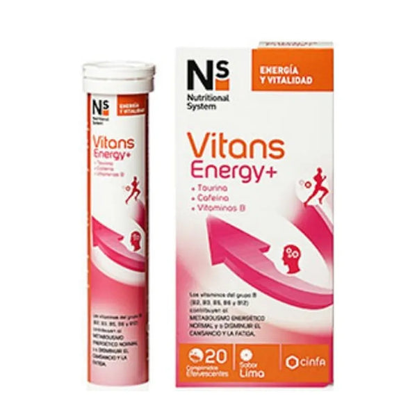 Ns Vitans Énergie+ 20Comprimés - Batty Beauty
