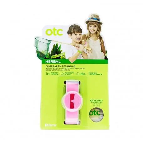 Otc Herbal Pulsera Infantil Repelente De Mosquitos Color Rosa - Batty Beauty