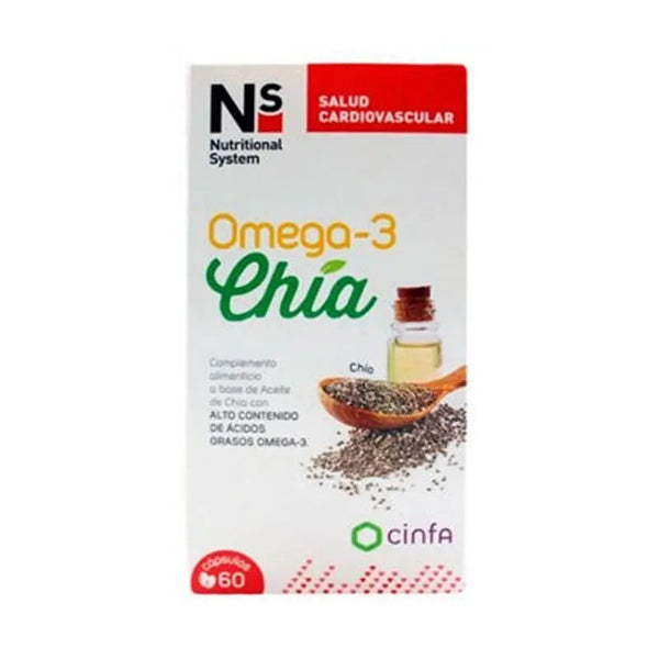 Ns Omega 3 Chia 60 Gélules - Batty Beauty