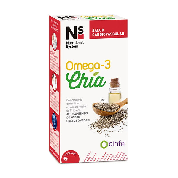Ns Cardioprotecteur Oméga-3 Chia 120 Capsules - Batty Beauty
