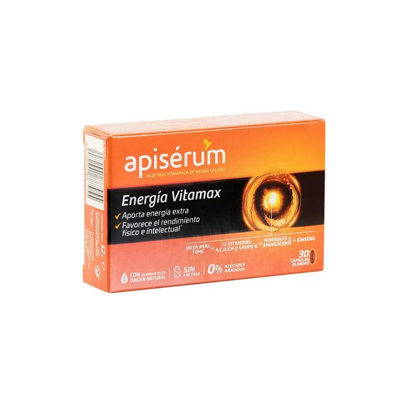 Apisérum Apiserum Energia Vitamax 30 Gélules - Batty Beauty