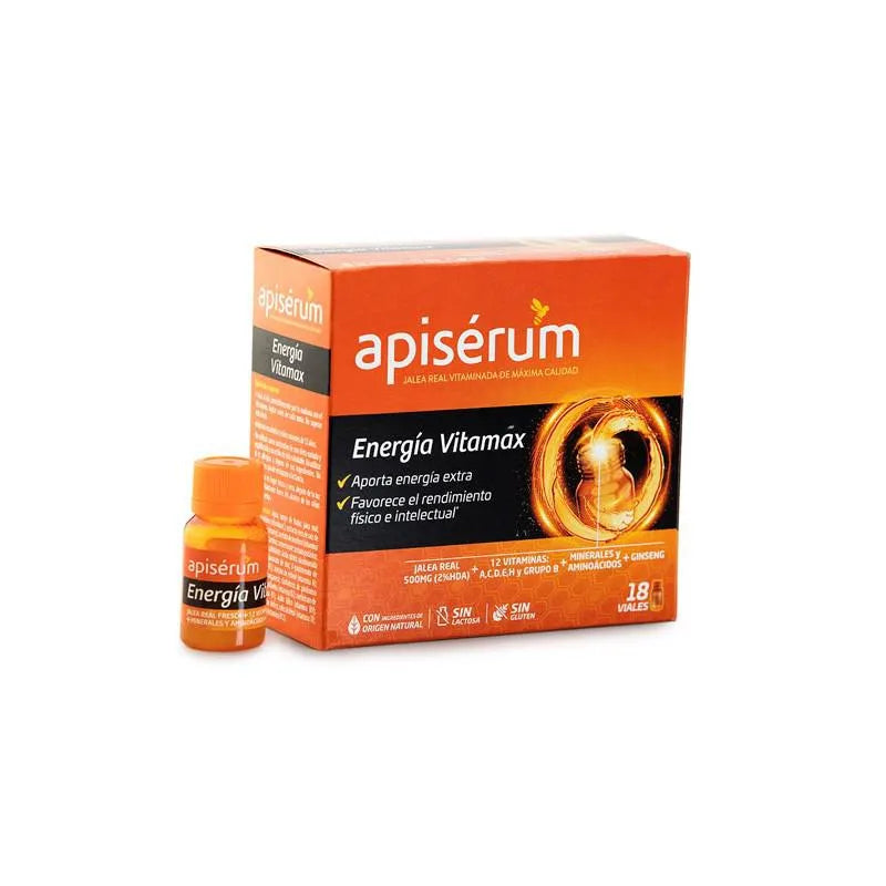 Apisérum Apiserum Energia Vitamax 18 Flacons