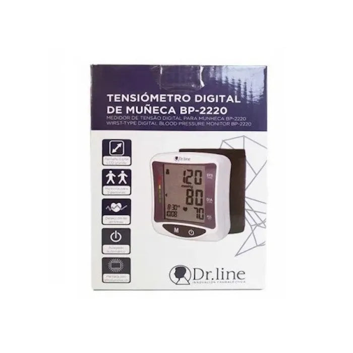 Dr. Line Tensiomètre numérique de poignet BP2220 Dr.Line