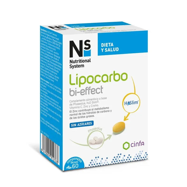 Ns Lipocarbo Bi-Effet 60 Comprimés - Batty Beauty