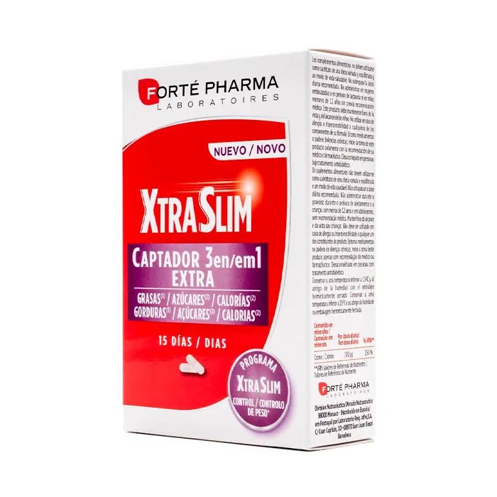 Forté Pharma Xtraslim Captador 3 en 1 60 Capsules