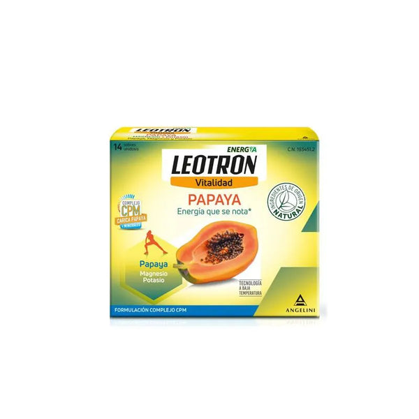 Angelini Leotron Vitalidad Sabor Papaya 14 Sobres - Batty Beauty