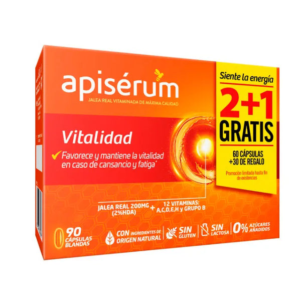Apisérum Apiserum Vitaminate 3 X 30 Capsules - Batty Beauty