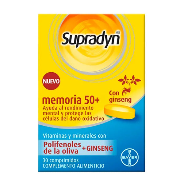 Supradyn Memory 50+ 30 Tablets - Batty Beauty