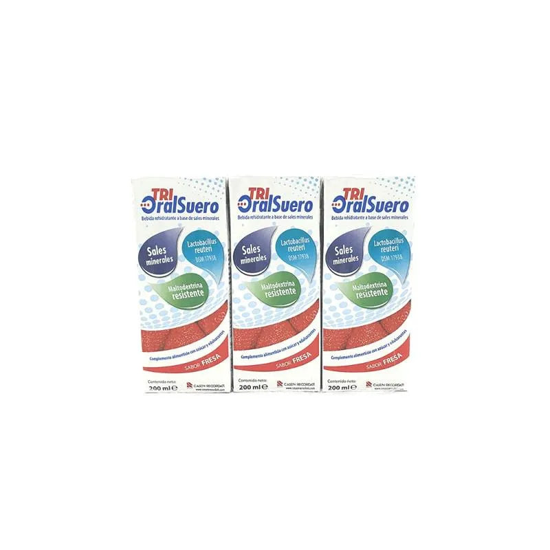 Bioral Trioralsuero Fresa Pack 3 Brick X