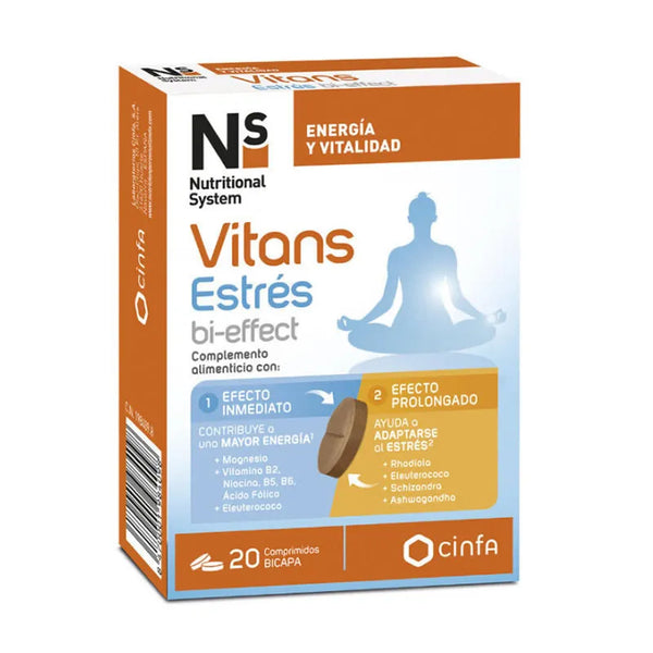 Ns Vitans Stress Bi-Effet 20 Comprimés - Batty Beauty