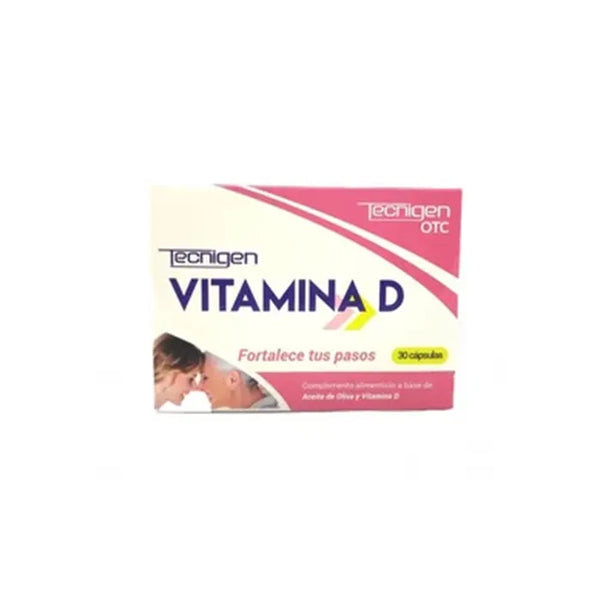 OTC TecniGen Vitamine D 30 Capsules - Batty Beauty