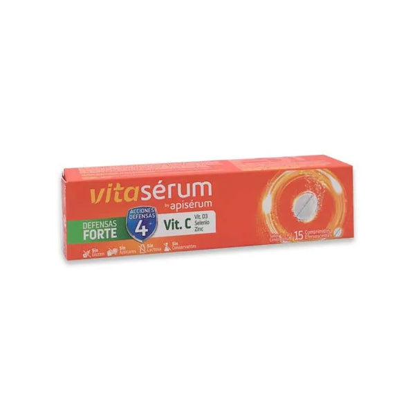 Vitaserum By Apiserum Defensas Forte Vit C 15 Comprimés - Batty Beauty