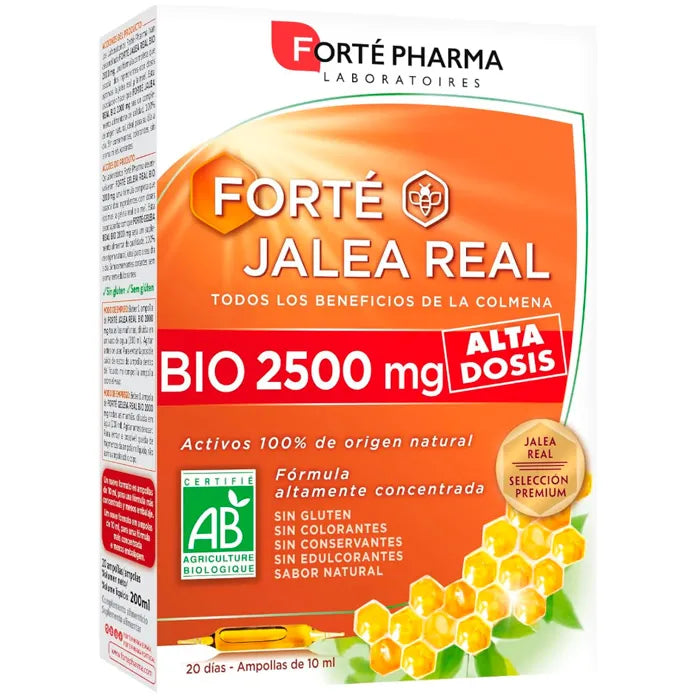 Forté Pharma Gelée Royale Bio 2500mg 20 Ampoules