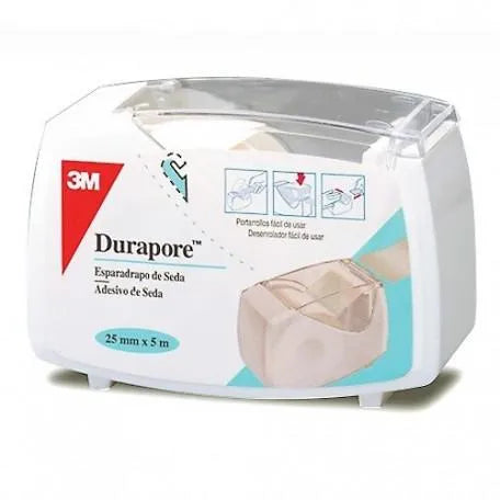 3M Esparadrapo Duraporede Seda Portarro 5 X 2,5 Cm 3m