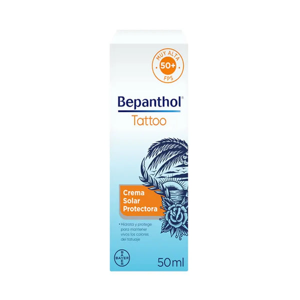 Bepanthol Crème Solaire Bepanthol Tattoo SPF50 50ml - Batty Beauty