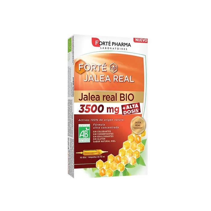 Forté Pharma Gelée Royale Forte BIO 3500mg 10 Ampoules