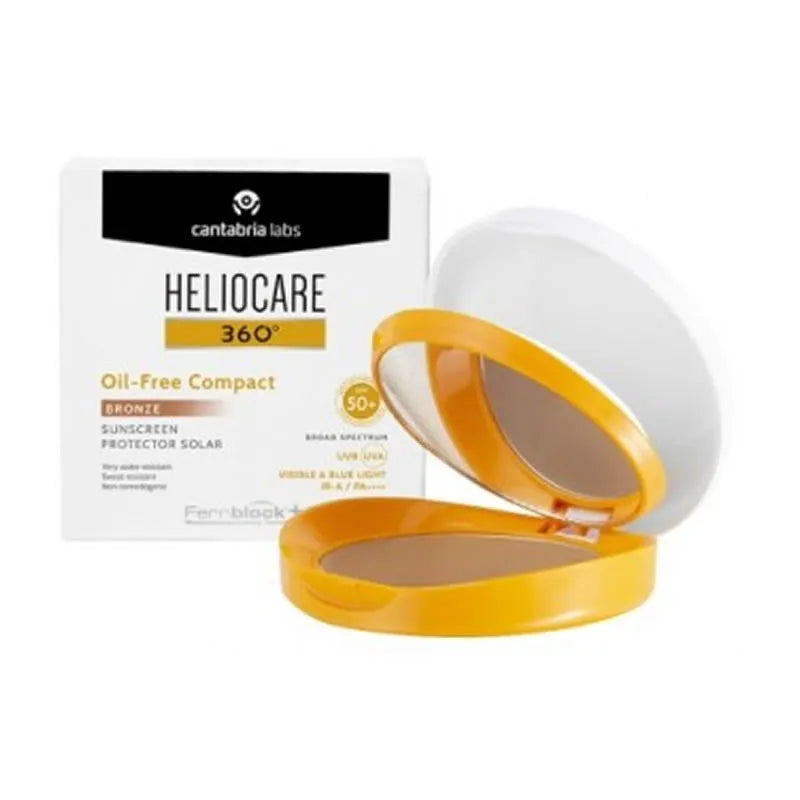 Heliocare 360º Couleur Compact SansHuile Bronze