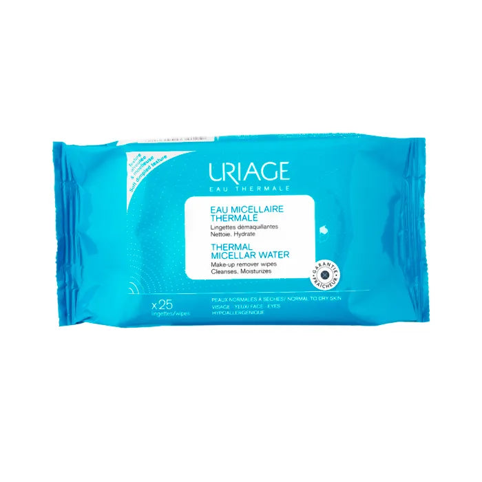 Uriage Eau Micellaire Démaquillante 25 Lingettes