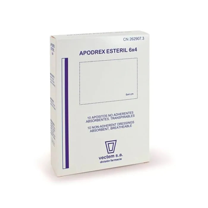 Vectem Apoderex 6x4cm Pansement Stérile Pour Plaie 6 Unités