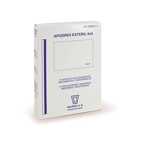 Vectem Apoderex 6x4cm Pansement Stérile Pour Plaie 6 Unités - Batty Beauty