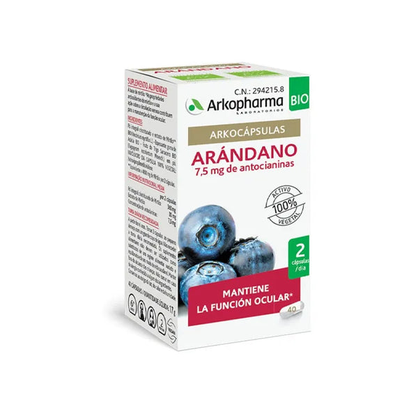Arkopharma Arkocapsulas Myrtille Bio 40 Capsules - Batty Beauty