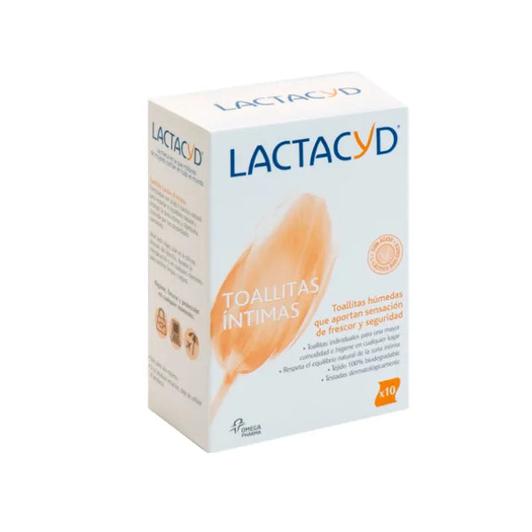 Lactacyd Lingettes Intimes 10 Unités - LACTACYD