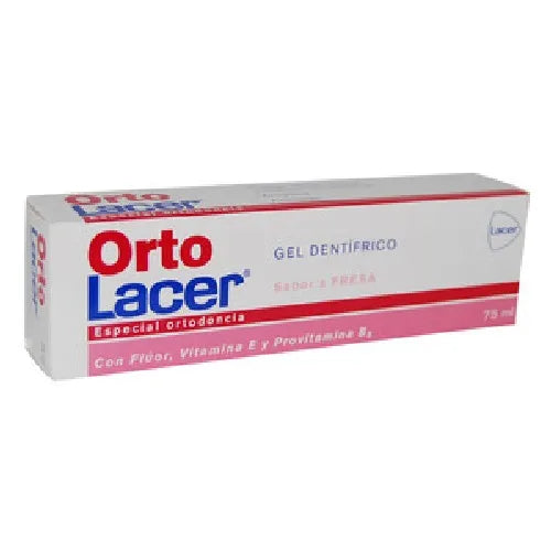 Lacer Ortolacer Gel Dentaire Sabor Fresa 75ml - Batty Beauty