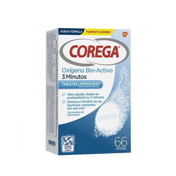 Corega 3 Minute Active Oxygen 60 unités - Batty Beauty