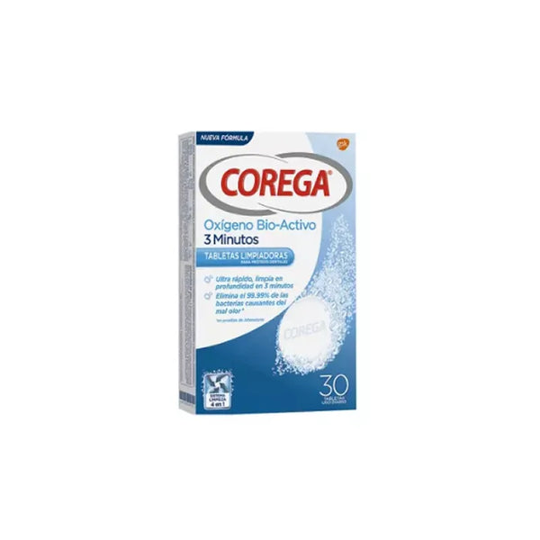 Corega Oxygène Actif 3 Minutes 30 Comprimés - COREGA