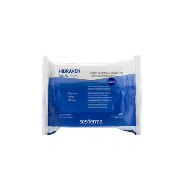Sesderma Hidraven Lingettes Démaquillantes 20 U - Batty Beauty
