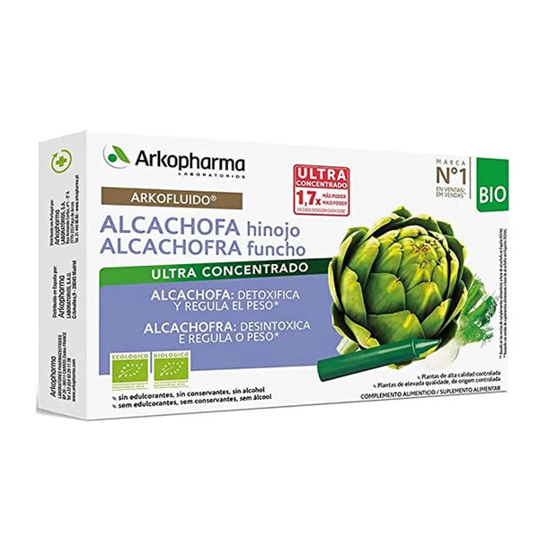 Arkopharma Arkofluid Artichauts-Fenouil 10 Ampoules - Batty Beauty