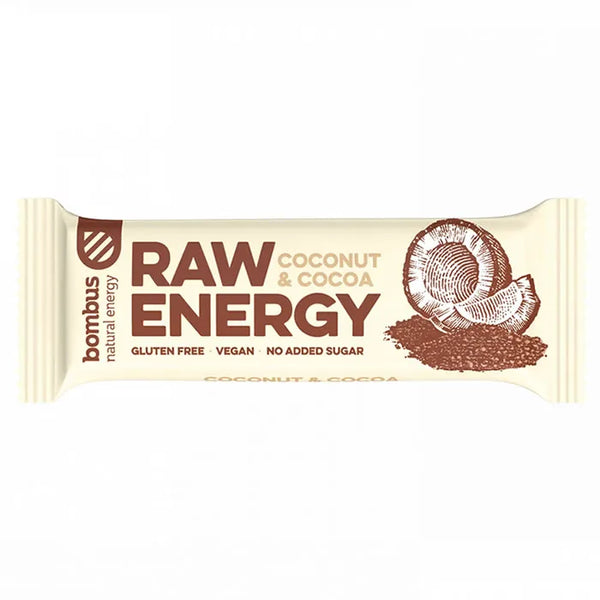 Santiveri Bombus Energy Cacao À La Noix De Coco 20 unités - Batty Beauty