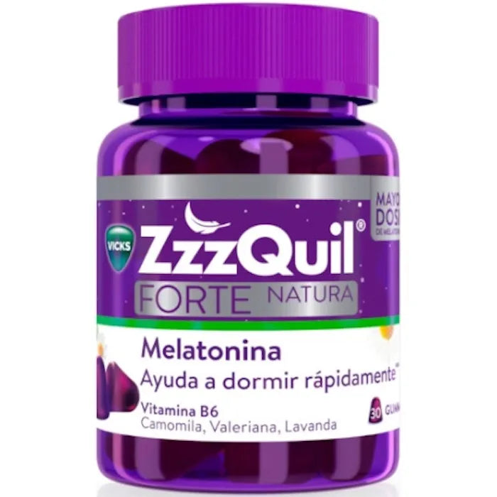 Zzquil Vicks Zzzquil Forte Nature Mélatonine 30 pièces