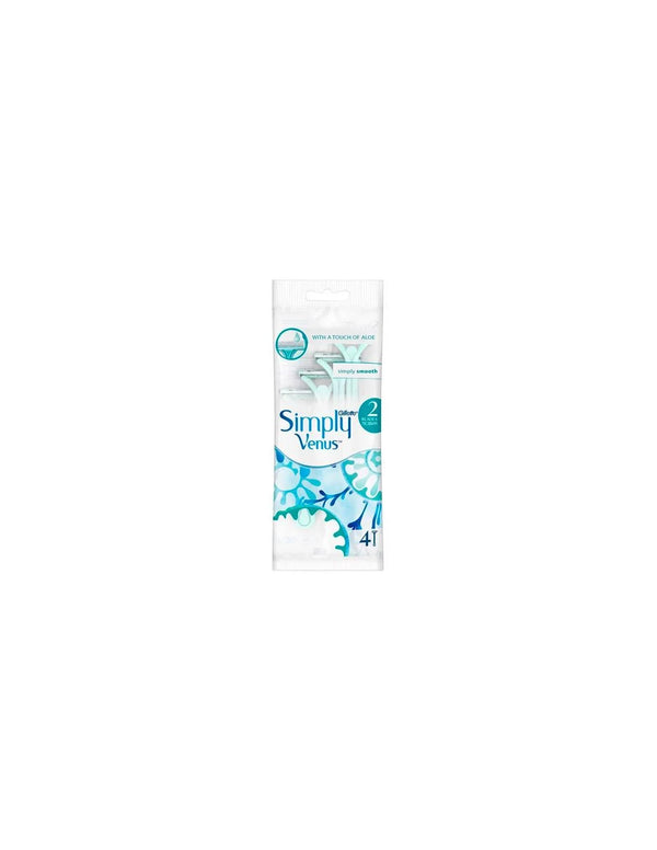 Gillette Venus Simply Maquinilla Des 2 Hojas 4 Unidades - Batty Beauty