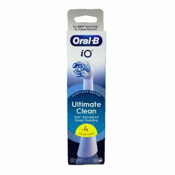 Oral-B iO Ultimate Clean White Replacement Heads 4 Pack - Batty Beauty