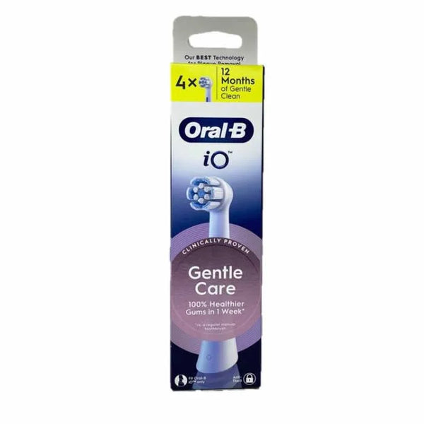 Oral-B iO Gentle Care White Replacement Heads 4 Pack - ORAL-B