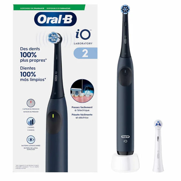 Oral-B iO 2 Laboratory Electric Toothbrush Sea Blue - Batty Beauty