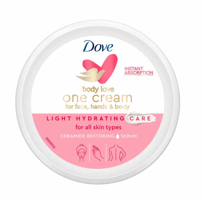 Dove Light Hydrating One Cream For Face Hands & Body