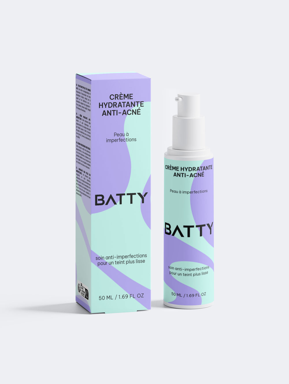 Crème hydratante anti-acné